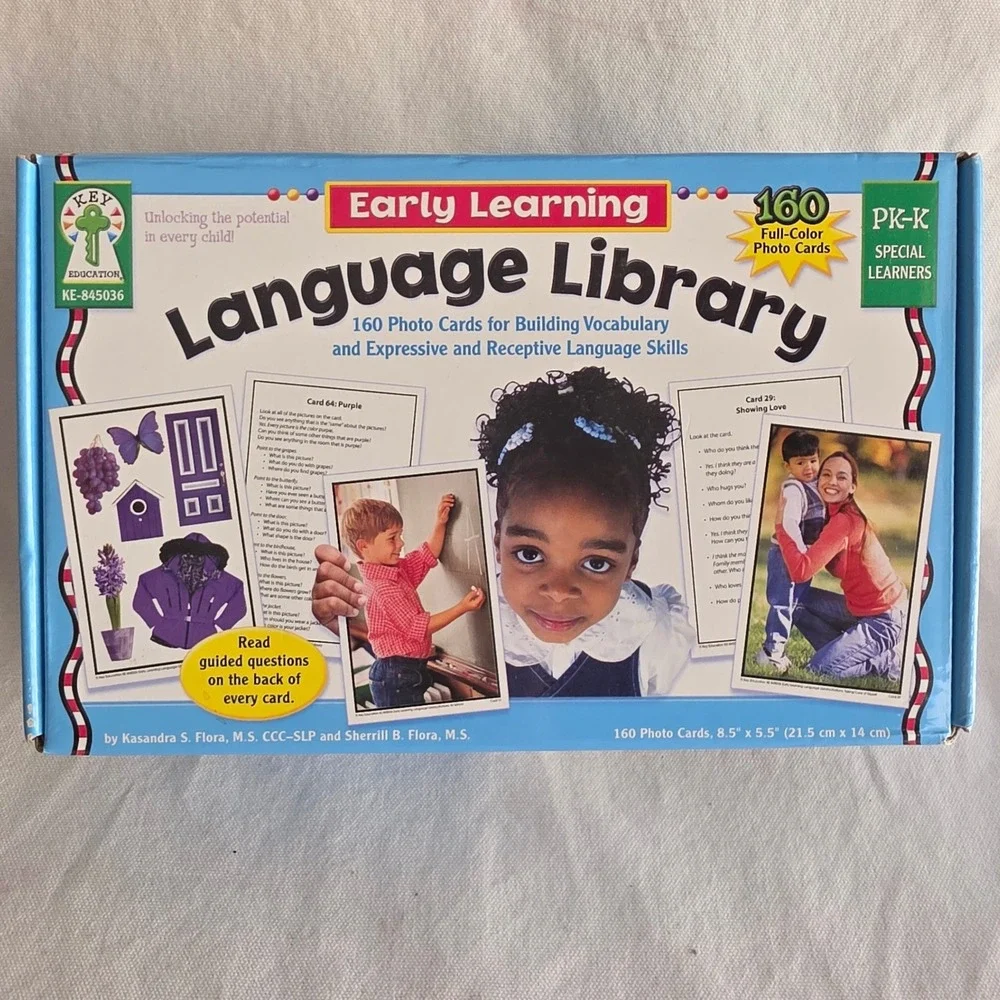 Speech Therapy Lot of 3: Language Library, Positions Match Me Game & Why Connect